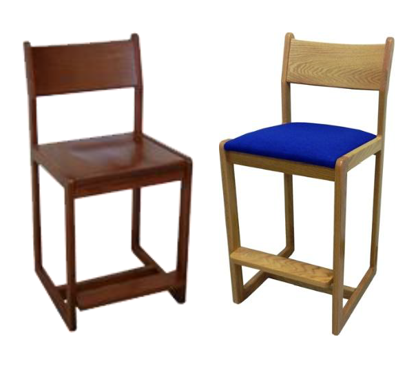 Brycen Stool w\/Wood & Upholstered Seat & Back, Various Heights